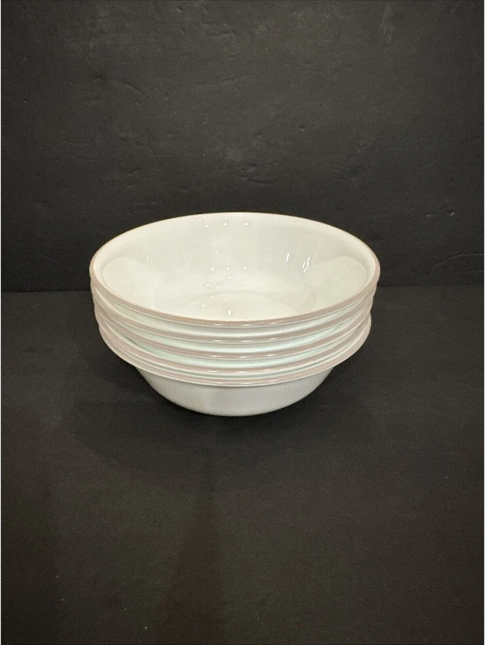Corelle Sand Sketch Set Of 5 Cereal/Soup Bowls 6 1/4